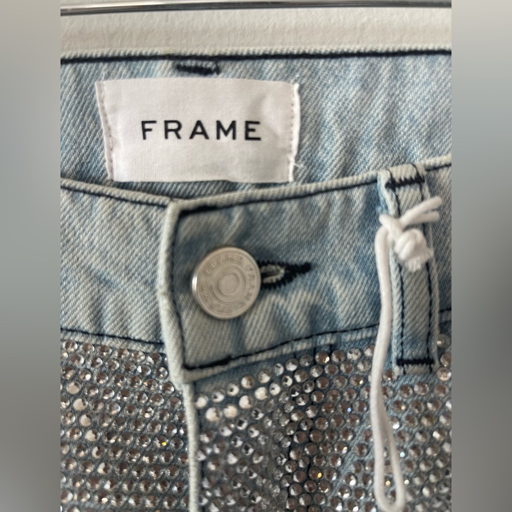 FRAME Le Jane Crystal Embellished Jeans | Size 25 | NWT l Poshmark - Picture 8 of 14